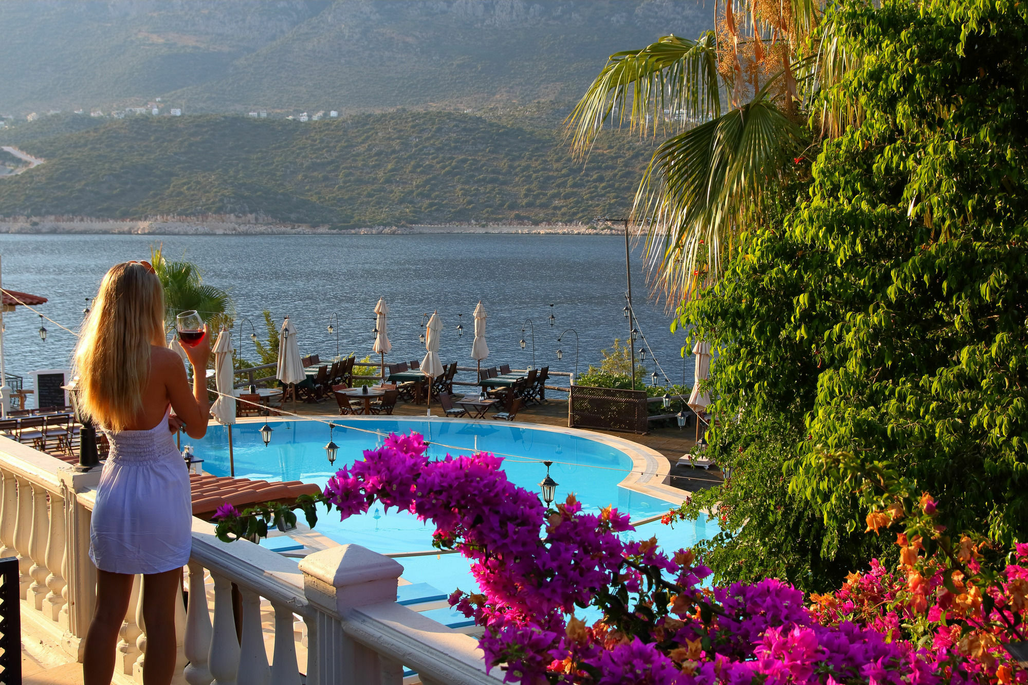 Club Hotel Barbarossa Kas Bagian luar foto